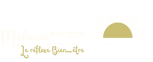 Mélanie huchet logo négatif