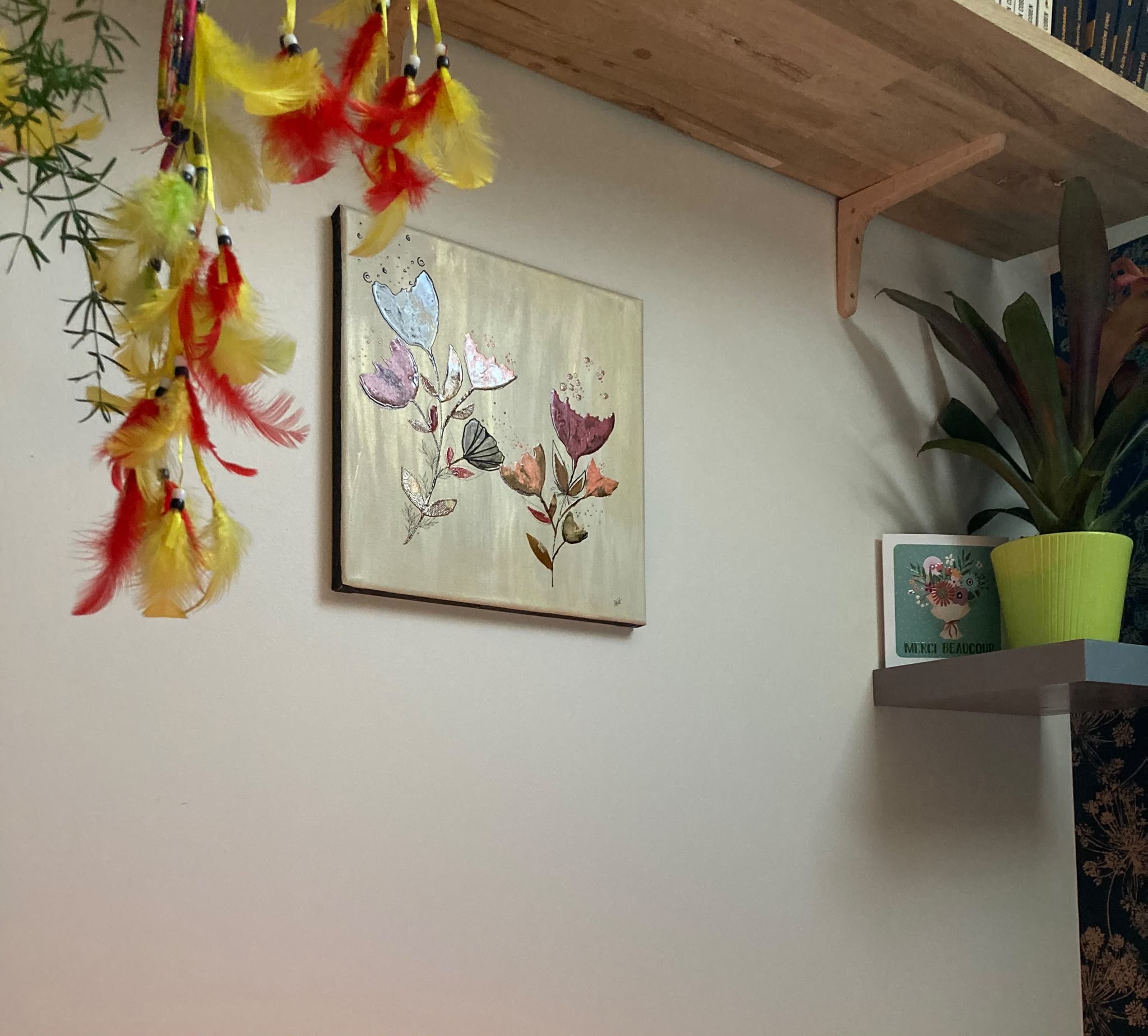 Un tableau représentant la décoration du cabinet de Mélanie Huchet réflexologue